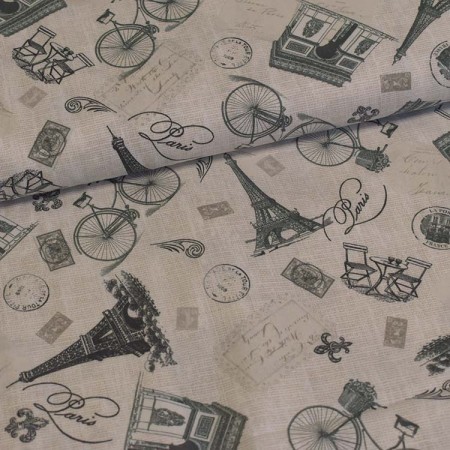 Tissu fantaisie - Fall in love with Paris Tissu fantaisie - Fall in love with Paris