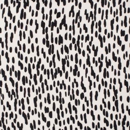 Tissu jersey viscose - Minimals white & black Tissu jersey viscose - Minimals white & black