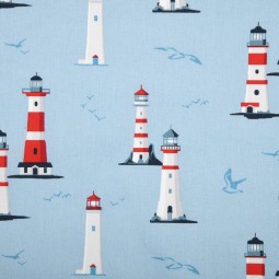 Tissu coton - Finistère bleu