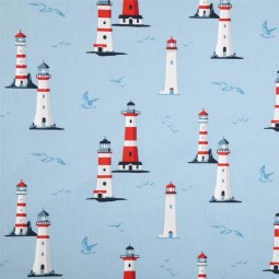Tissu coton - Finistère bleu