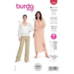 Patron Burda 5893 - Robe et tee-shirt