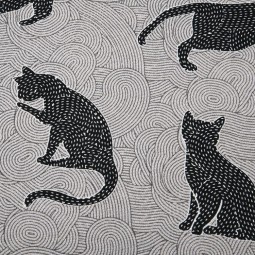 Tissu toile - Huber anthracite