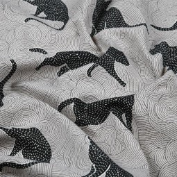 Tissu toile - Huber anthracite