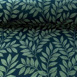 Tissu jacquard - Bois marine