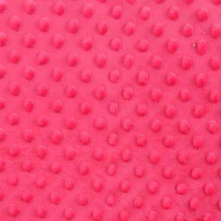 Tissu minky - Dots fuchsia Tissu minky - Dots fuchsia