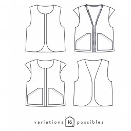 Patron Atelier Scammit - Gilet berger