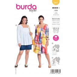 Patron Burda 5917 - Robe boutonnée