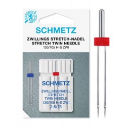 Schmetz Aiguilles pour machine à coudre, Double Stretch 2.5/75 - Cdiscount  Electroménager