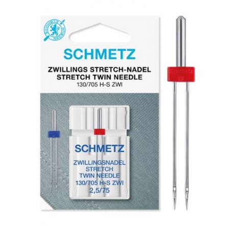 Aiguille double stretch 2.5 mm - Schmetz