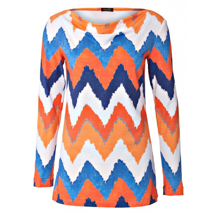 Patron Burda 5926 Tshirt col bénitier