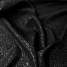 Tissu viscose - Noir à paillettes