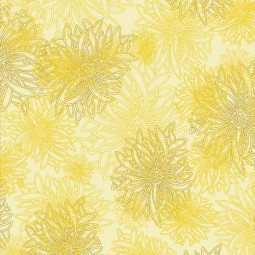 Art Gallery Fabrics - Floral elements - Custard