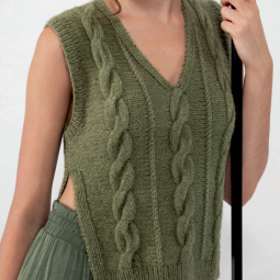 Kit de tricot - Débardeur ouvert - Aura