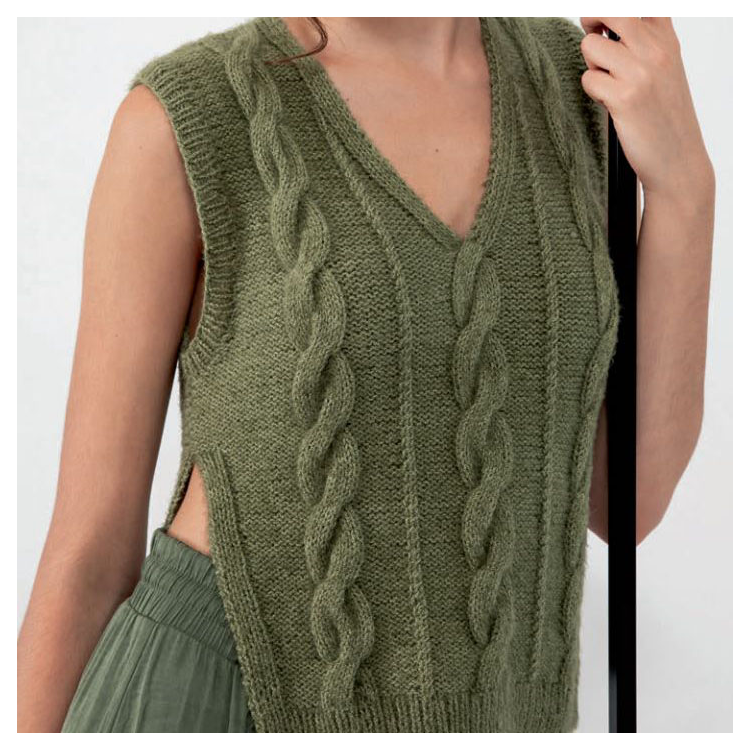 Kit de tricot - Débardeur ouvert - Aura