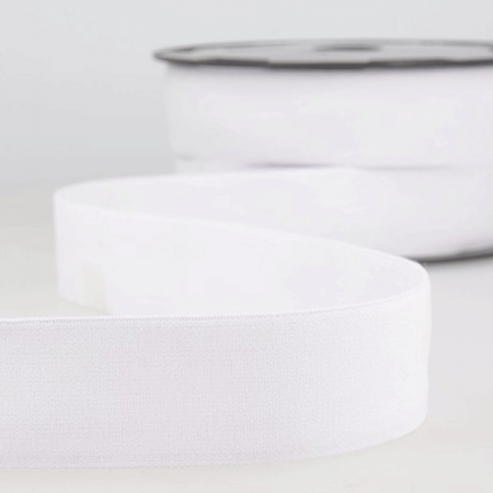 Elastique plat - 32 mm Blanc