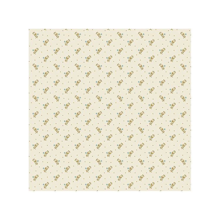 Tissu Edyta Sitar - Seabreeze Forget Me Not biscuit