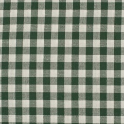 Tissu - vichy vert et blanc 9mm