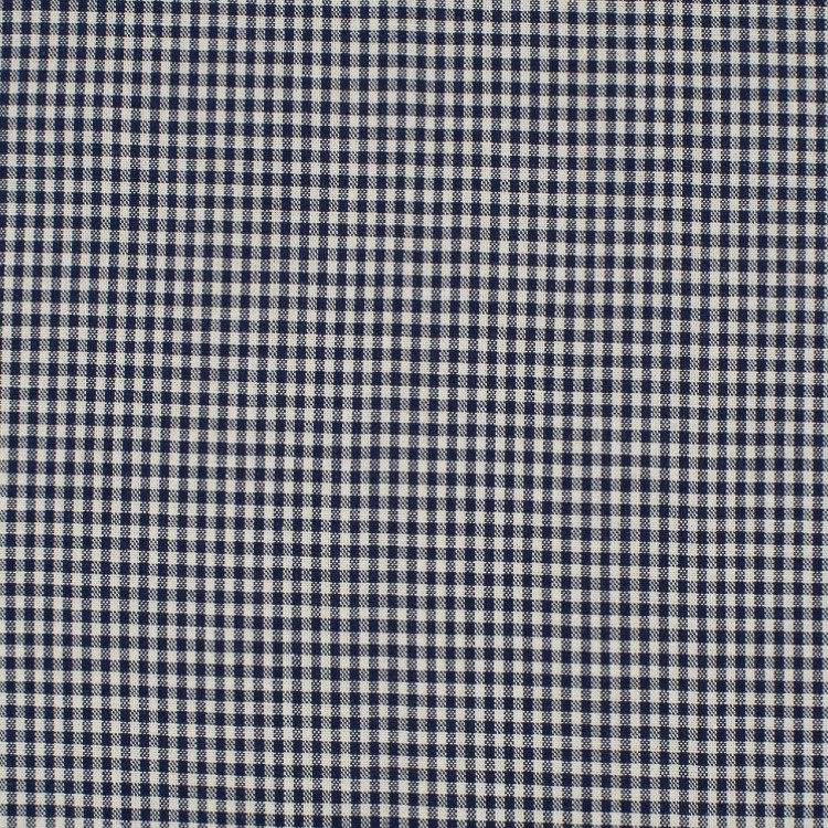 Tissu - Petit vichy Marine et blanc 2mm