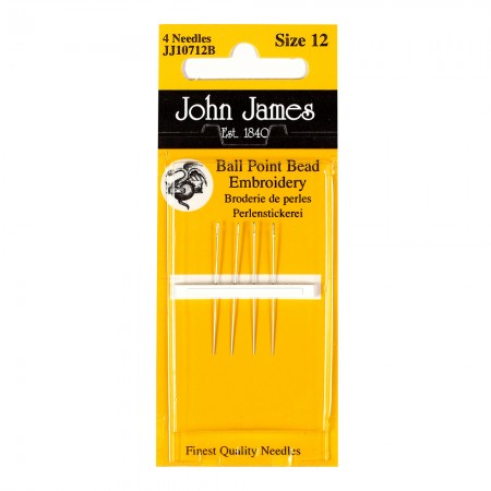 Aiguille à main pour broderie de perles John James x4