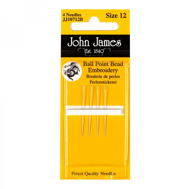 Aiguille à main pour broderie de perles John James x4