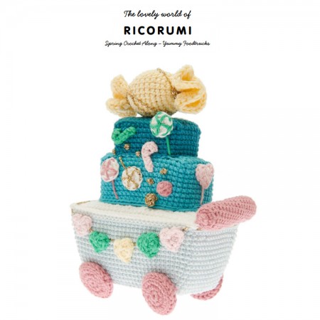 Kit de crochet - Yummy Foodtrucks - Blue sweets cart