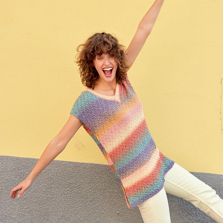 Kit de tricot - Pull sans manche - Paradise
