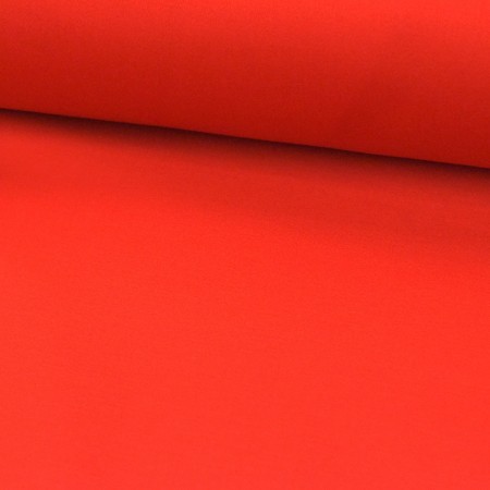 Tissu gabardine - Satin de coton sergé rouge