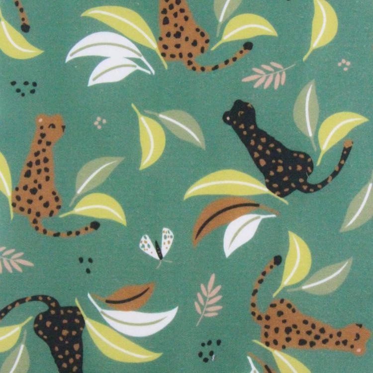 Tissu coton enduit - Loez estragon