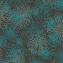 Art Gallery Fabrics - Floral elements - Deep ocean