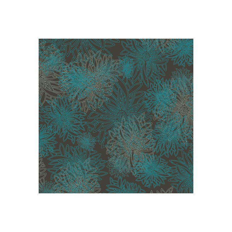 Art Gallery Fabrics - Floral elements - Deep ocean