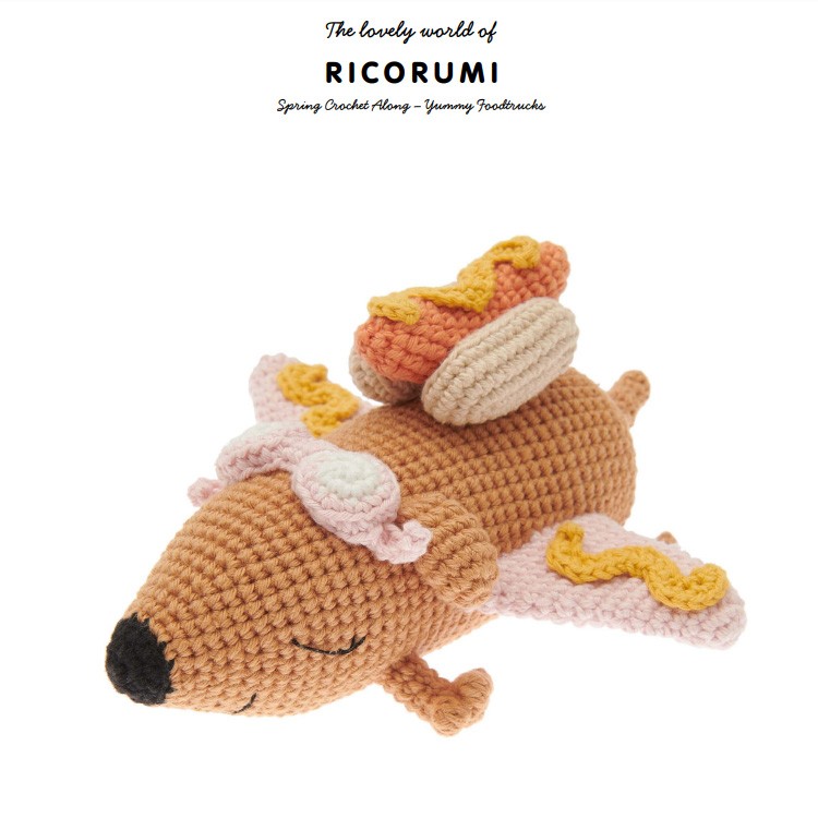 Kit de crochet - Yummy foodtruck - Hot dog airplane