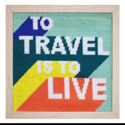 Kit de canevas To travel is to live - Fukuri
