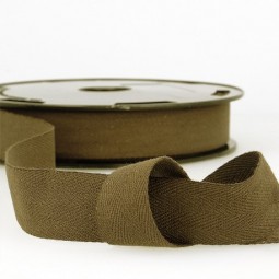 Sergé coton 11 mm - noir