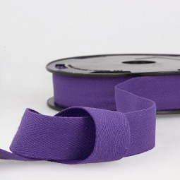 Sergé coton 11 mm - Violet