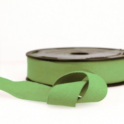 Sergé coton 11 mm - vert nil