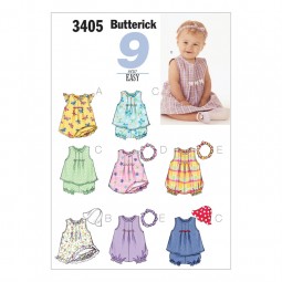 Patron Butterick 3405 - Ensemble pour bébé