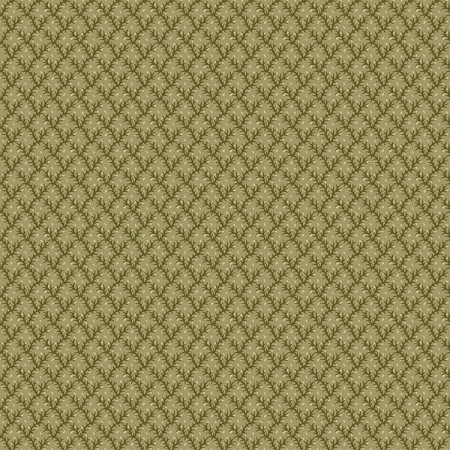 Tissu fantaisie - Autumn Spice - Floral bud trellis green