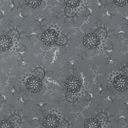 Tissu fantaisie - Rustic gatherings - Swirling flower graphite