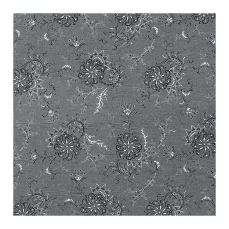 Tissu fantaisie - Rustic gatherings - Swirling flower graphite