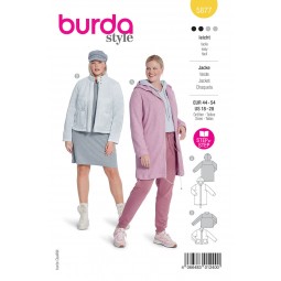 Burda 5877 - Veste look sport