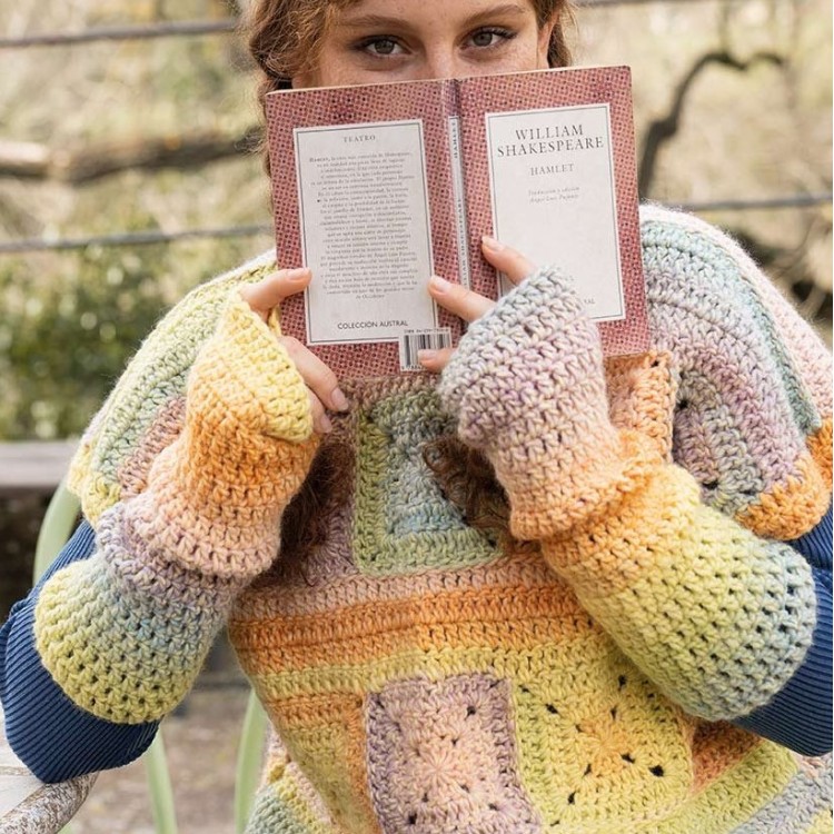 Kit de crochet - Chauffe-poignets - Funny Azteca