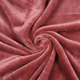 Tissu polaire doudou - Marsala