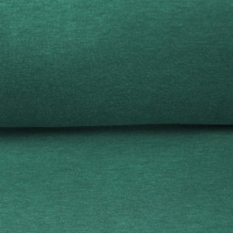 Tissu jersey sweat chiné - vert infini