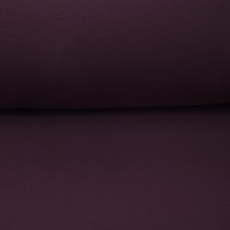Tissu jersey sweat uni - Aubergine