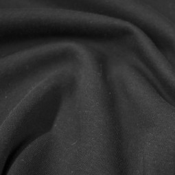 Tissu jersey sweat uni - Noir