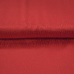 Tissu polyester - Flocons Satin Rouge