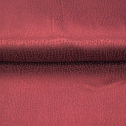Tissu polyester - Flocons Bordeaux