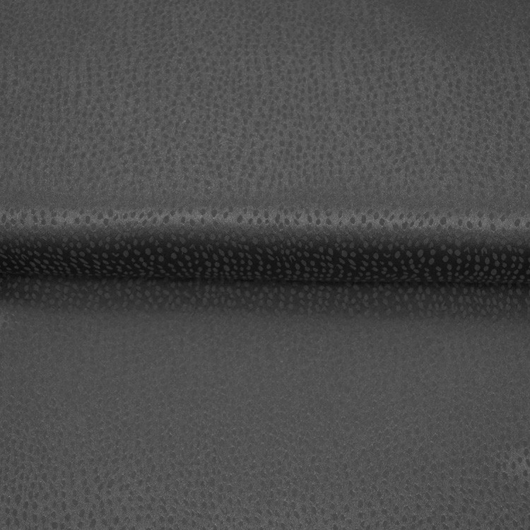 Tissu polyester - Flocons noir