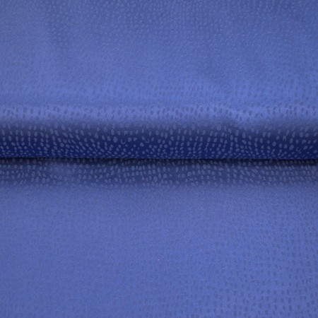 Tissu polyester - Flocons bleu roi