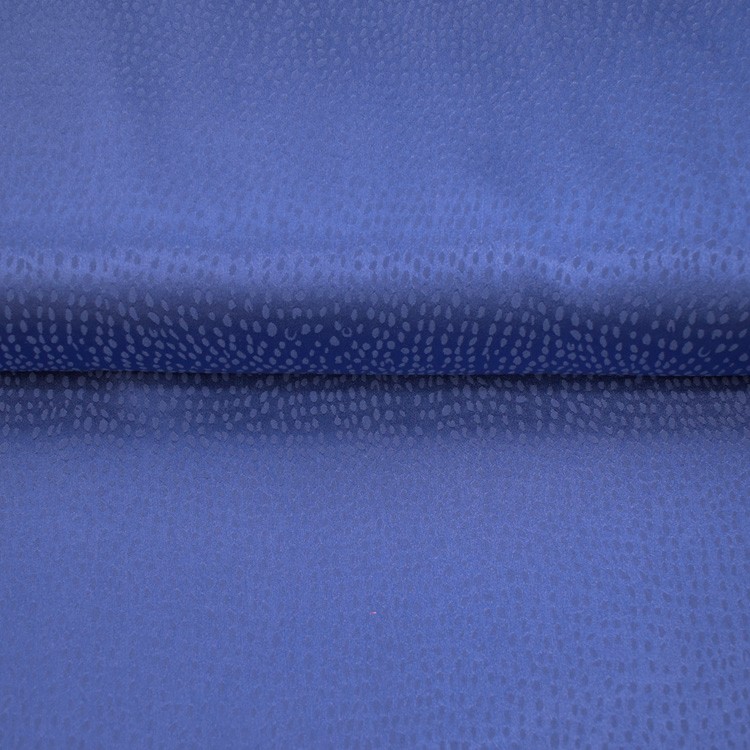 Tissu polyester - Flocons bleu roi